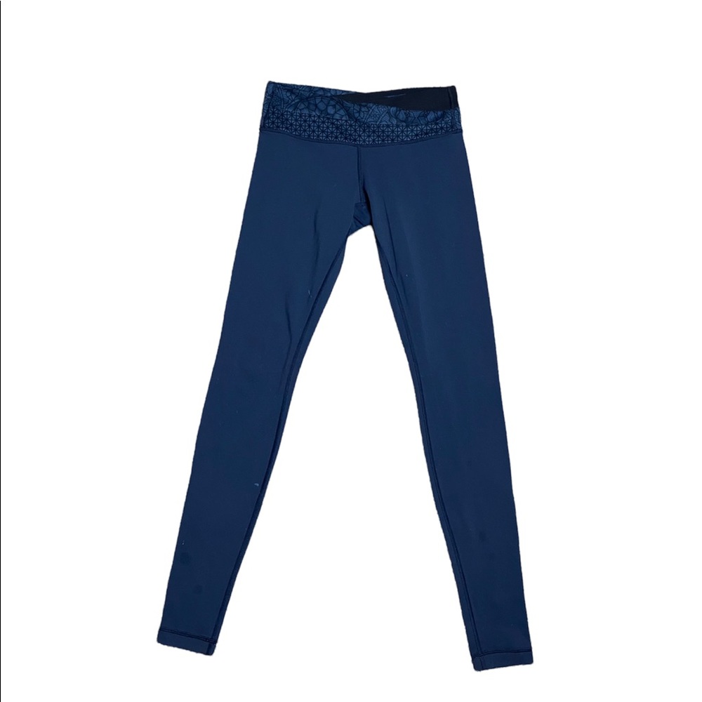 Lululemon Patterned Cross Waist Leggings